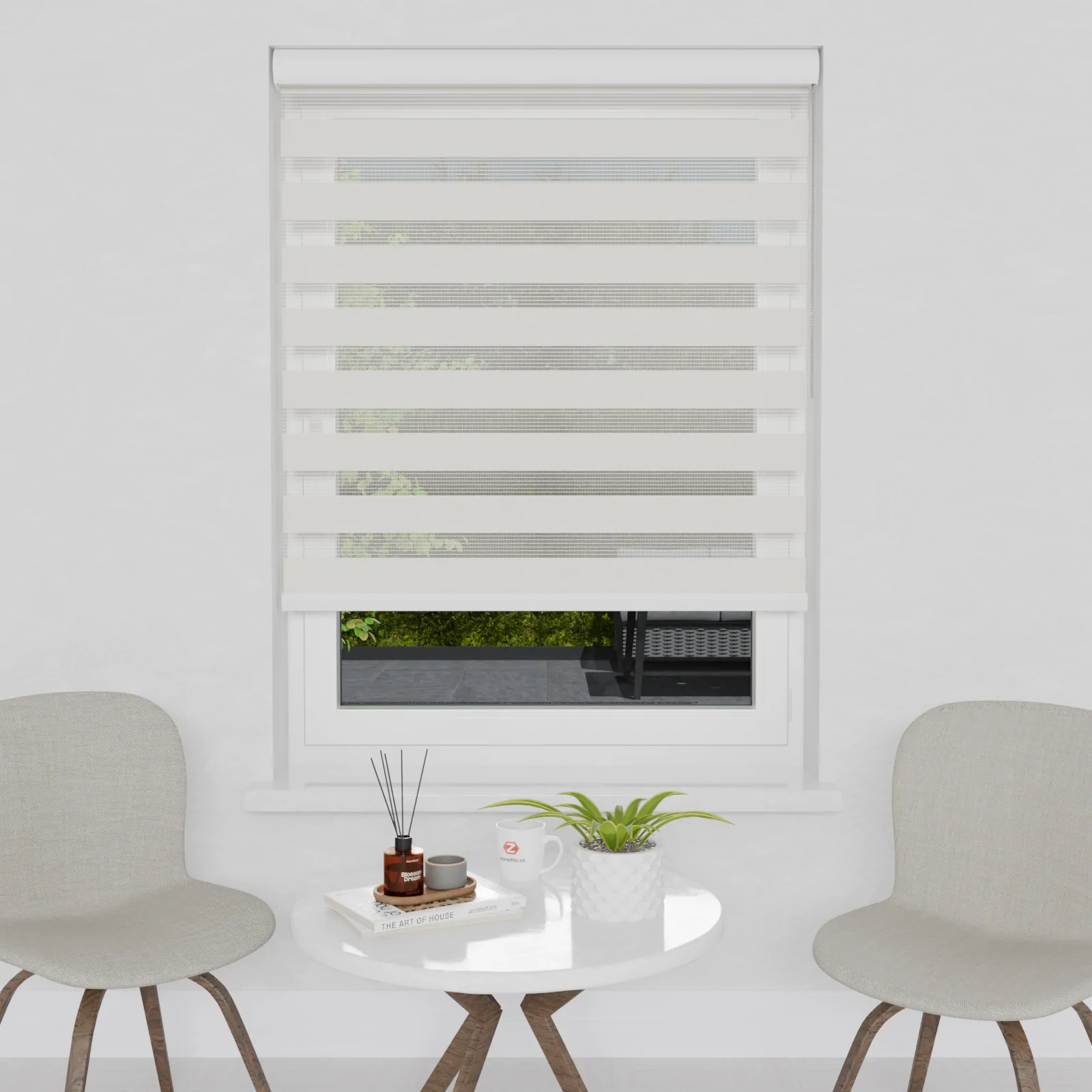 Duo rolgordijn Essence Ivory